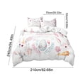 thumbnail image 2 of Easter Egg Duvet Cover Set for Men Women Cartoon Rabbit Print 3-Piece Bedding Set with 2 Pillowcases Queen Size, 2 of 6