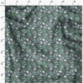 thumbnail image 3 of Soimoi Green polyester Crepe Fabric Leaf Floral Printed Craft Fabric by the Yard 42 Inch Wide, 3 of 6