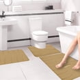 thumbnail image 1 of Fridja 3pcs Bathroom Rugs Bath Mat Toilet Mats Soft Comfortable Non-Slip Bathroom Rug Set Bath Mats for Bathroom Machine Washable Bath Mat Bathroom Rug Sets, Khaki, 1 of 5