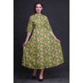 thumbnail image 2 of Bimba Floral Ladies Button Down Print Dress A-Line Cocktail Party Shirt Dress-Large, 2 of 5