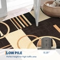 thumbnail image 5 of HOMERRY 9' x 12' Area Rug for Living Room Washable Bedroom Geometric Indoor Carpet, Blue, 5 of 5