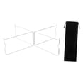 thumbnail image 1 of S SERENABLE Support Pliable en Métal avec Sac de Transport Support de Boîte Support de Bagage Robuste Courbé, 1 of 9