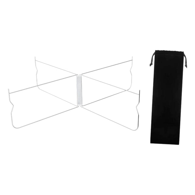 S SERENABLE Support Pliable en Métal avec Sac de Transport Support de Boîte Support de Bagage Robuste Courbé