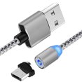 thumbnail image 1 of ziyahi Câble de Chargement Tressé Magnétique 1 m pour Ligne de Chargement Android Cordon de Chargeur Portable de Remplacement, 1 of 9