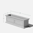 thumbnail image 2 of Veradek Brixton Window Box 36" Planter Gray Grey, 2 of 7