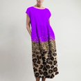 thumbnail image 2 of Robes pour Femmes Été Décontracté Robe Longue Ample Sans Manches Plage Kaftan Maxi Robe avec Poches, 2 of 5