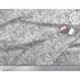 thumbnail image 3 of Soimoi Polyester Crepe Fabric Leaves & Floral Block Print Fabric by Yard 52 Inch Wide, 3 of 3