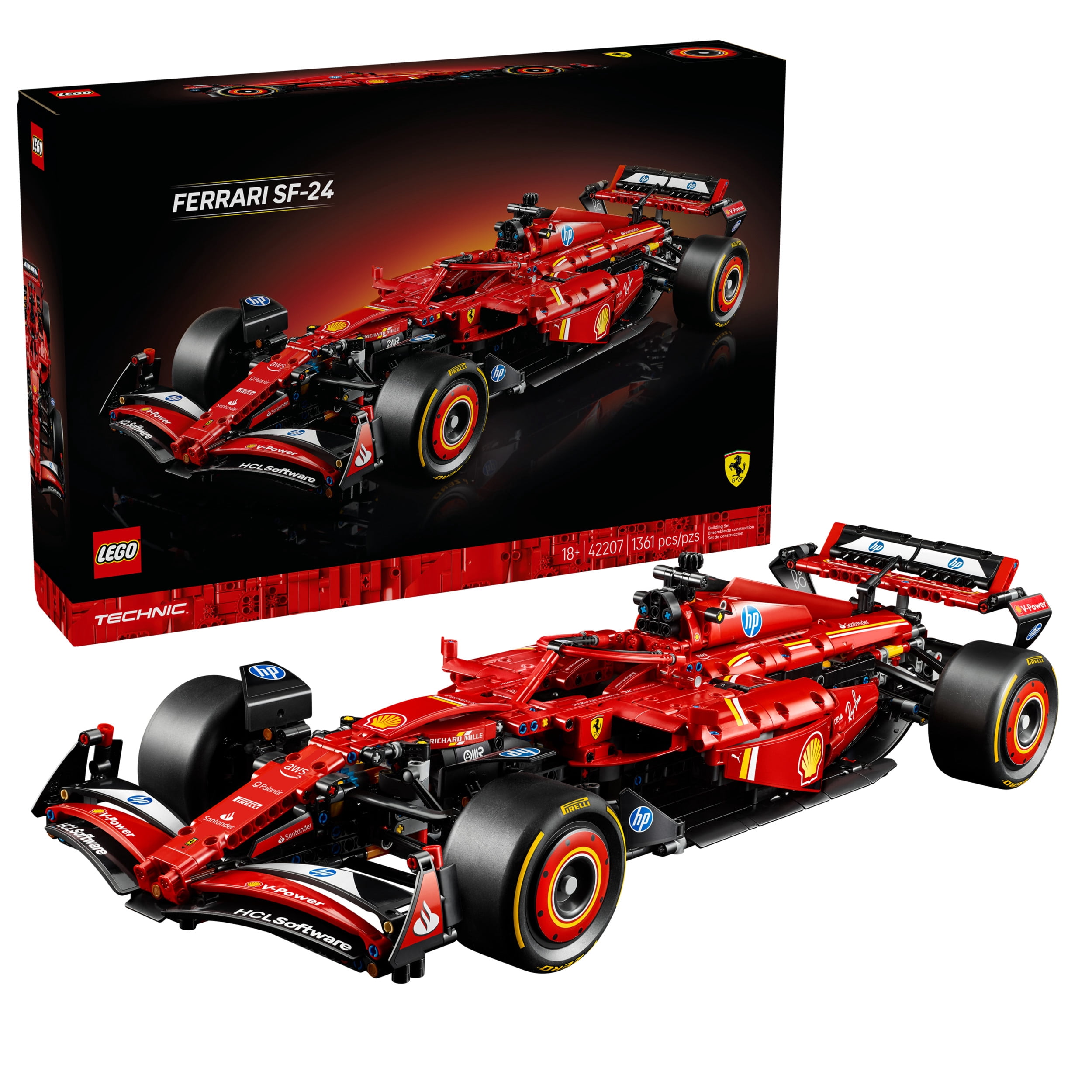 LEGO Technic Voiture Ferrari SF-24 F1, Ensemble de modèle de voiture pour adultes 42207