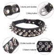 thumbnail image 2 of Spiked Pu Leather Dog Collar Soft Funny Mushrooms Rivet Spike Studded Puppy Adjustable Outdoor Dog Collars for Small Medium Large Dogs Cats, 2 of 5
