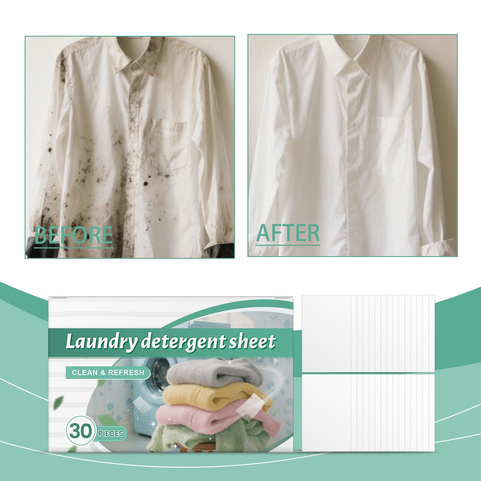 PRETXORVE Laundry Detergent Sheet
