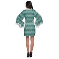 thumbnail image 4 of Moomaya Peignoir en Coton pour Femmes Robe de Chambre Imprimée Courte Peignoir de Douche Nuptiale, 4 of 6