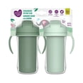 thumbnail image 1 of Parent's Choice Gobelet Isotherme à Paille avec Poignées, 2x300mL Gobelets, 12m+, Vert, 1 of 5
