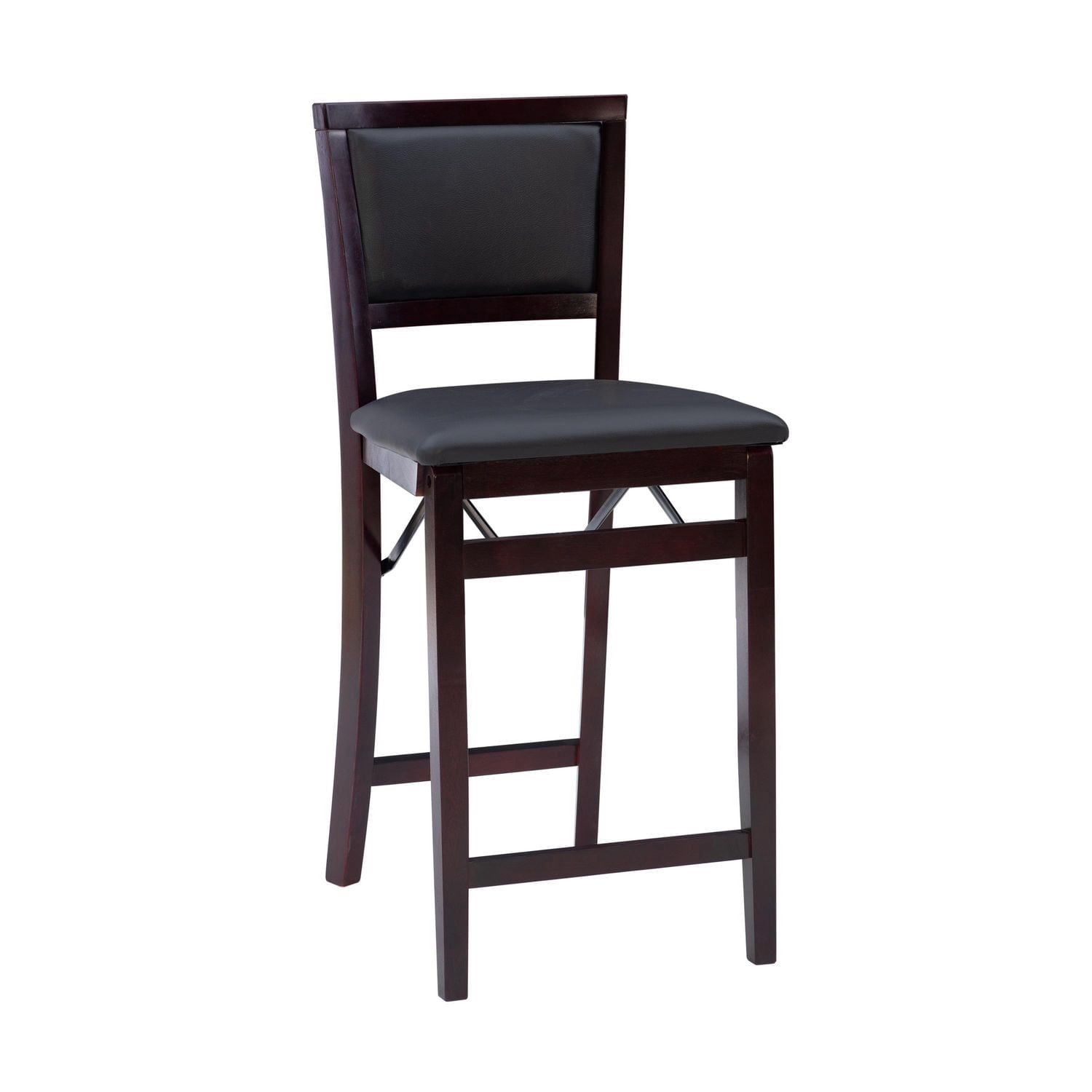 Tabouret de comptoir pliant à dossier rembourré Bronson