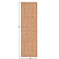 thumbnail image 5 of Casavani Orange Entrance Rug Indian Handmade Cotton Durries Kitchen Rug 3x20 feet, 5 of 5