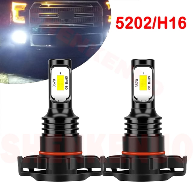 H16/PS24W LED Light Bulbs for Ford Escape 2007 2008 2009 2010 2011 2012 5202 Fog Lights 2pcs