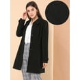 thumbnail image 2 of INSPIRE CHIC Manteau d'Hiver pour Femme à Col Peter Pan, à Simple Boutonnage, 2 of 6