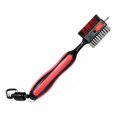 thumbnail image 1 of QualitChoice Brosse de Nettoyage Double Face pour Club de Golf, Outil Réutilisable d'Entretien des Taches avec Rainure, Accessoires d'Entraînement Extérieurs, Rouge, 1 Ensemble, 1 of 6