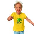 thumbnail image 4 of Penkiiy Haut à Manches Courtes Imprimé Col Rond Mignon pour Enfants Garçons Filles 5-6 Ans Jaune, 4 of 6