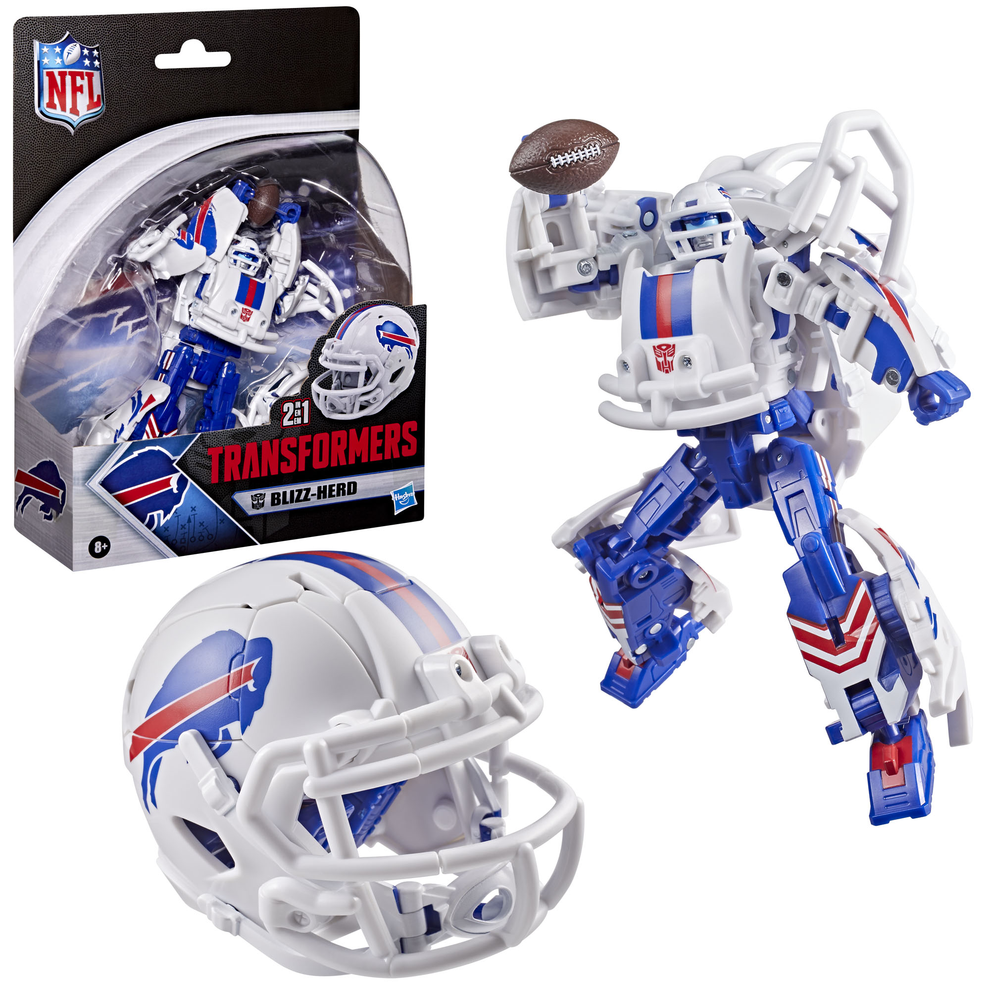 Transformers NFL Buffalo Bills Blizz-herd Action Figure