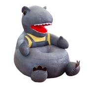 HLONK Dinosaur Sofa Bed for Kids Children Sofa Seat Soft Cloth Case Removable Washable Cartoon Dinosaur Sofa Plush Chair Protective Case Exquisite Fabric