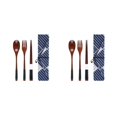 thumbnail image 4 of Maytalsory Set School Student Chopstick Fork Spoon Flatware with Storage Bag Type 5 2Set, 4 of 6