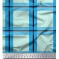 thumbnail image 1 of Soimoi Silk Fabric Check Check Print Fabric by Yard 42 Inch Wide, 1 of 5