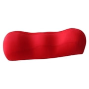 Bolster Pillow for Legs, Knees, Lower Back Memory Foam Pillow Semi Roll Pillow Great Knee Pillow, Leg Rest Pillow, Pillow - Red
