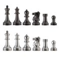 thumbnail image 1 of Bobby Fischer Pièces d'Échecs Ultimes en Métal 3,75 Po. Roi sur 9,5 Lb, 1 of 8