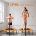 thumbnail image 4 of Soozier 39" Mini Exercise Trampoline Indoor Fitness Rebounder, Orange, 4 of 10