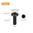 thumbnail image 2 of Unique Bargains Flanged Button Head Socket Cap Screws, 25 Pack M6x20mm 304 Stainless Steel Bolts, 2 of 5