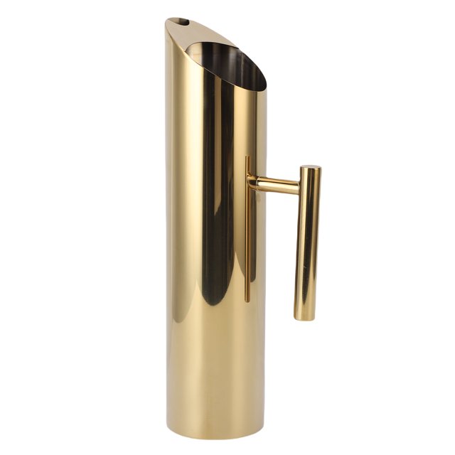 2L Stainless Steel Water Pitcher, Modern Metal Pitcher Jug with Ice Guard, Carafe Drink Pitcher with Handle for Iced / Hot Tea, Beverage, Juice, Coffee, Milk