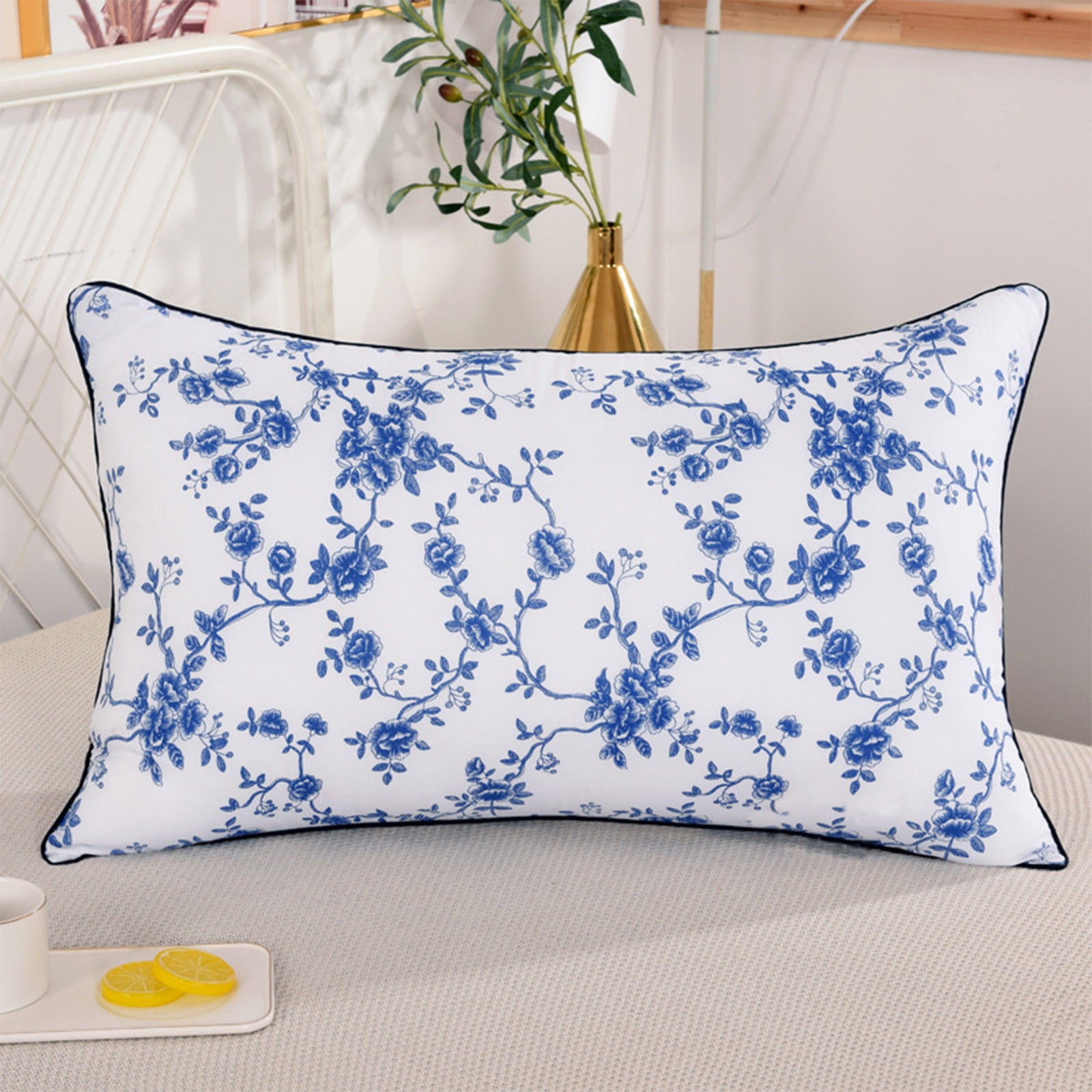 Amzcrzy Polyester Pillows Dorm Room Essentials Home Pillow Core Dormitory Student Adult Special Thick Neck Protection High Pillow Bedroom Pillow Comfortable and Soft Pillow Suitable for Bedding
