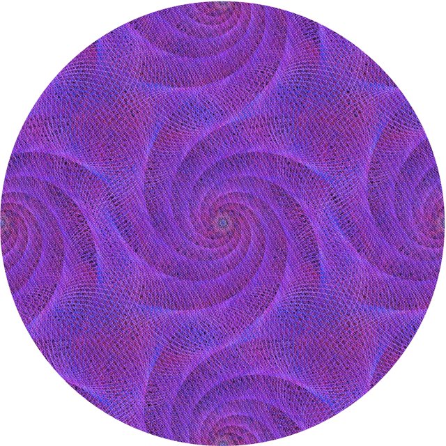 Ahgly Tapis Rond Lavable en Machine Intérieur Transitionnel Violet Jonquille Violet, 4 Pieds Rond