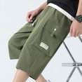 thumbnail image 5 of Diufon Men's Athletic Shorts Drawstring Waisted Outdoor Sport Shorts Spring Summer Hiking Shorts with Pockets, 5 of 5