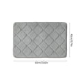 thumbnail image 3 of Bath Mats for Bathroom, Absorbent Non-Slip Soft Velvet Foam Bath Mat for Tub and Shower Floor, Machine Washable, 3 of 9