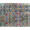 thumbnail image 5 of oneOone Georgette Viscose Teal Green Fabric Block Craft Projects Decor Fabric Printed By The Yard 42 Inch Wide-7F, 5 of 5