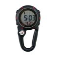 thumbnail image 2 of jinwen Carabiner Watch Clip Electronic Watch with Alarm Clock Unisex Accurate Date Week Black, 2 of 9
