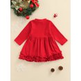 thumbnail image 4 of FOCUSNORM T-shirt de Noël pour Bébés Garçons Filles, Motif Santa Claus Col Rond Manches Longues, 4 of 8