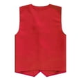 thumbnail image 1 of Kaerm Kids Boys Girls Volunteer Activity Vest Waistcoat Solid Button Up Public Activities Tops Uniform Red L, 1 of 9