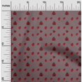thumbnail image 1 of oneOone Viscose Jersey Dusty Brown Fabric Red Insect Sewing Craft Projects Fabric Prints By Yard 60 Inch Wide, 1 of 5