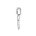thumbnail image 3 of Pendentif Breloque Initiale -R - en Or Blanc 14K avec Diamants d'Accent (Sans Chaîne), 3 of 5