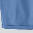 thumbnail image 4 of Pisexur Womens Shorts Cotton Linen Drawstring Solid Color Gym Workout Shorts Summer Comfy Elastic Waisted Shorts Plus Size Lounge Shorts Casual Beach Knee Length Shorts with Pockets,S-6XL, 4 of 6