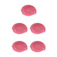 thumbnail image 2 of kurtrusly Snack Tray Candy Plate Fruit Basket Simulation Lifelike Leaf Space Saving Kitchen Gadget Party Accessory Decoration Pink 5Set, 2 of 6