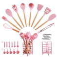 thumbnail image 4 of Hecef 32-PCS Silicone Cooking Utensils Set, 446°F Heat Resistant BPA Free for Nonstick Cookware, 4 of 13