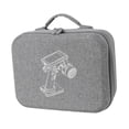 thumbnail image 3 of Bunblic RC Transmitter Carrying Bag Protector Smooth Zipper Sturdy Dustproof with Handle Long Trips Remote Controller Storage Case gray, 3 of 8