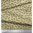 thumbnail image 2 of Soimoi Beige Poly Georgette Fabric Bicycle Transport Print Fabric by the Yard 42 Inch Wide, 2 of 2