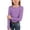 Purple, variant on Fgnfyis Girls Long Sleeve Shirts Ribbed Stretch Tee Slim Fit Basic Top Comfortable Kids Shirt Girls Summer Tops Hot Pink 7-8 Years