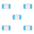 thumbnail image 3 of Maytalsory Efficiently Store And Clothes With Sturdy And Durable Storage Bag azure green L 5Set, 3 of 6