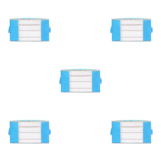 Maytalsory Efficacement Stocker et Vêtements avec Sac de Rangement Robuste et Durable Bleu Vert M 5Set