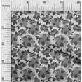 thumbnail image 2 of oneOone Cotton Cambric Gray Fabric Floral Retro Sewing Craft Projects Fabric Prints By Yard 42 Inch Wide, 2 of 5
